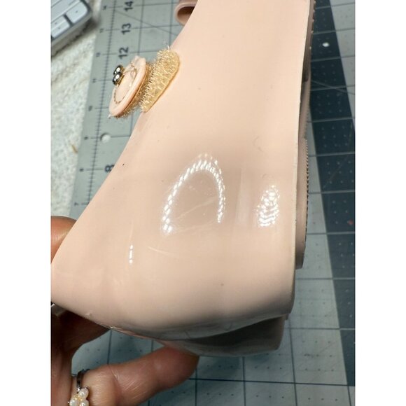 Mini Melissa Ultragirl Sweet Pink Bow Toddler Shoes Size 5 - Picture 12 of 16